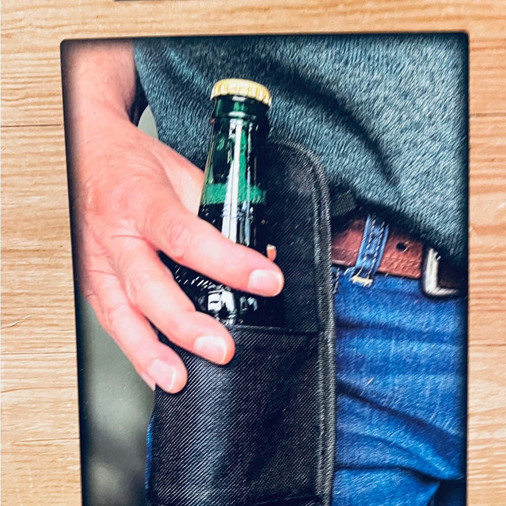 Black Bottle Holder Belt Accessory